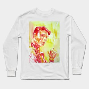 JACQUES BREL watercolor portrait Long Sleeve T-Shirt